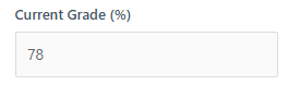 current grade input in canvas study time calculator