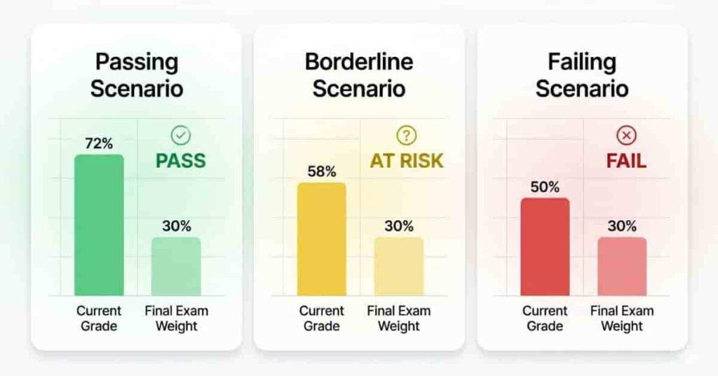 Study improvement checklist showing ways to boost Canvas grade before final exam