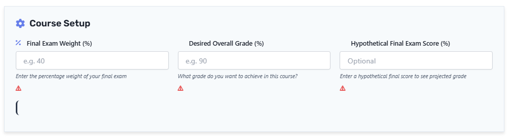 Configure course settings in Canvas Grade Calculator