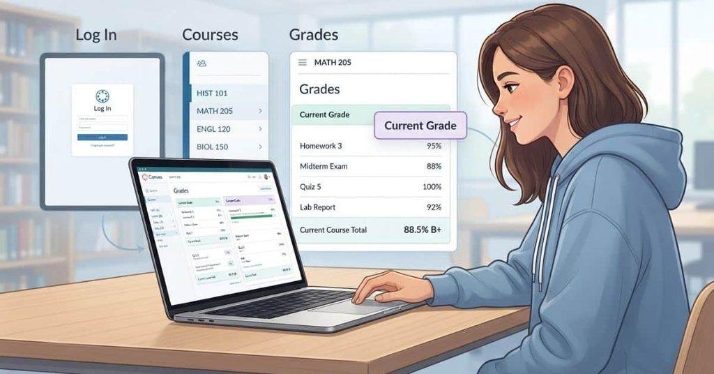 How to calculate GPA from Canvas grades using grade points and credit hours