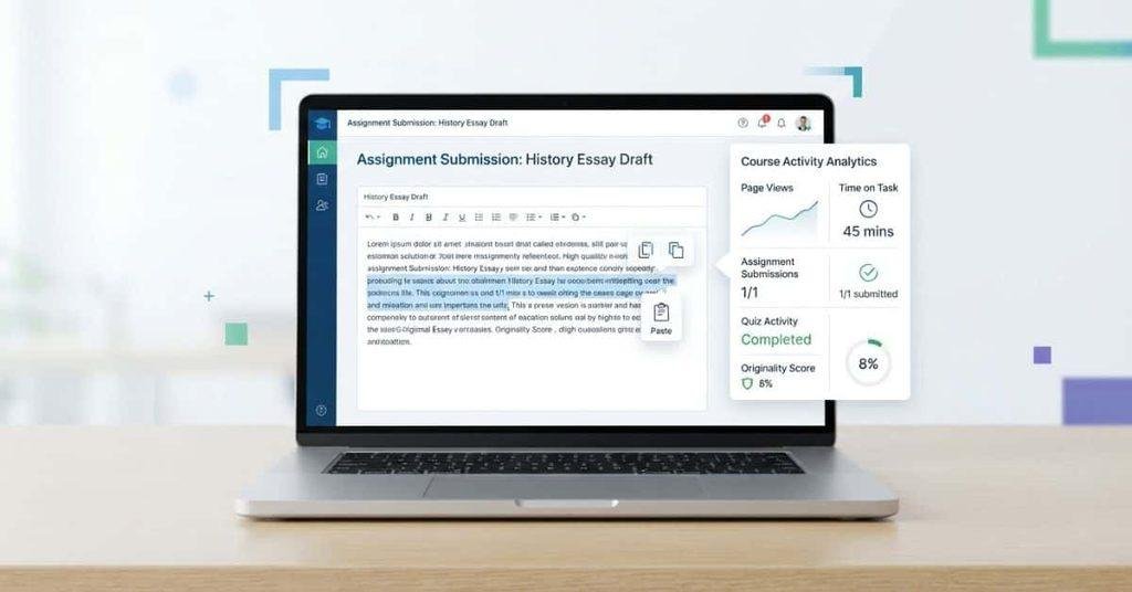 Can Canvas see if you copy and paste and what Canvas activity it tracks