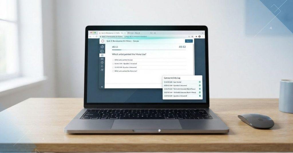 can Canvas see if you switch tabs during a quiz
