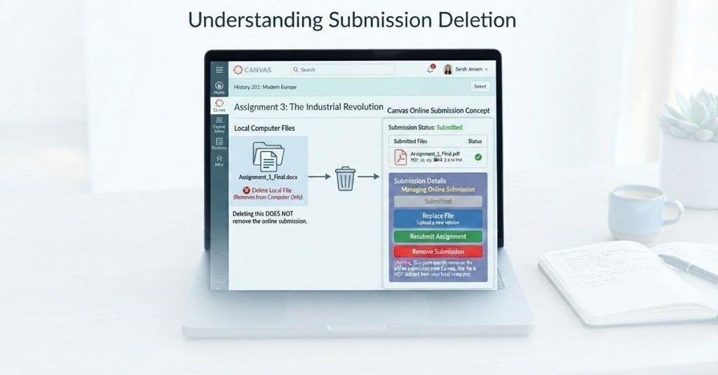 Canvas assignment submission delete and resubmit options