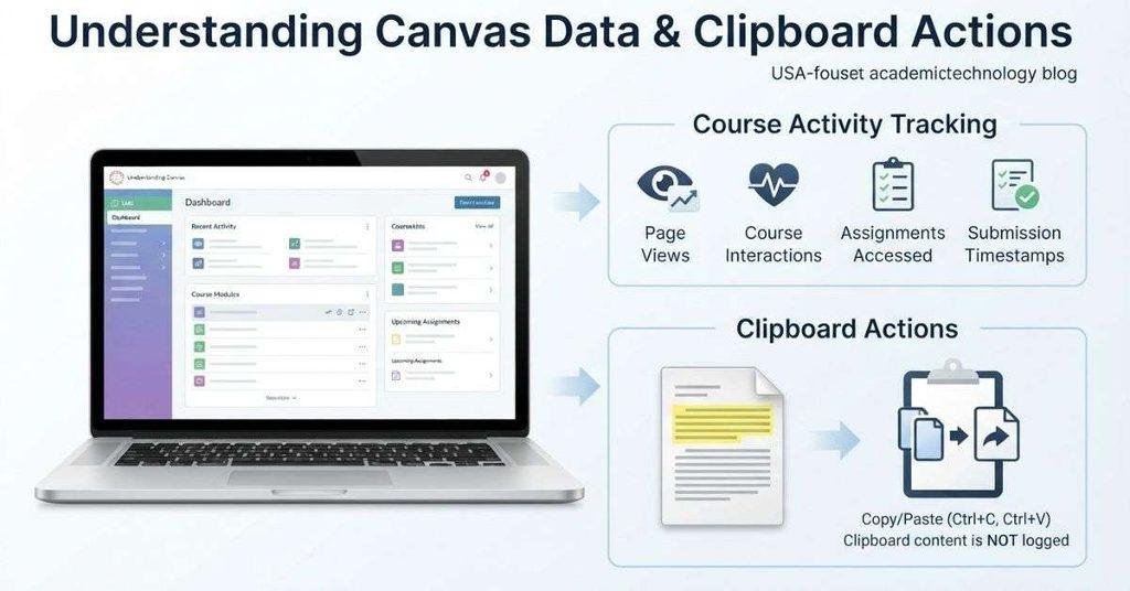 Canvas copy and paste tracking and course activity illustration