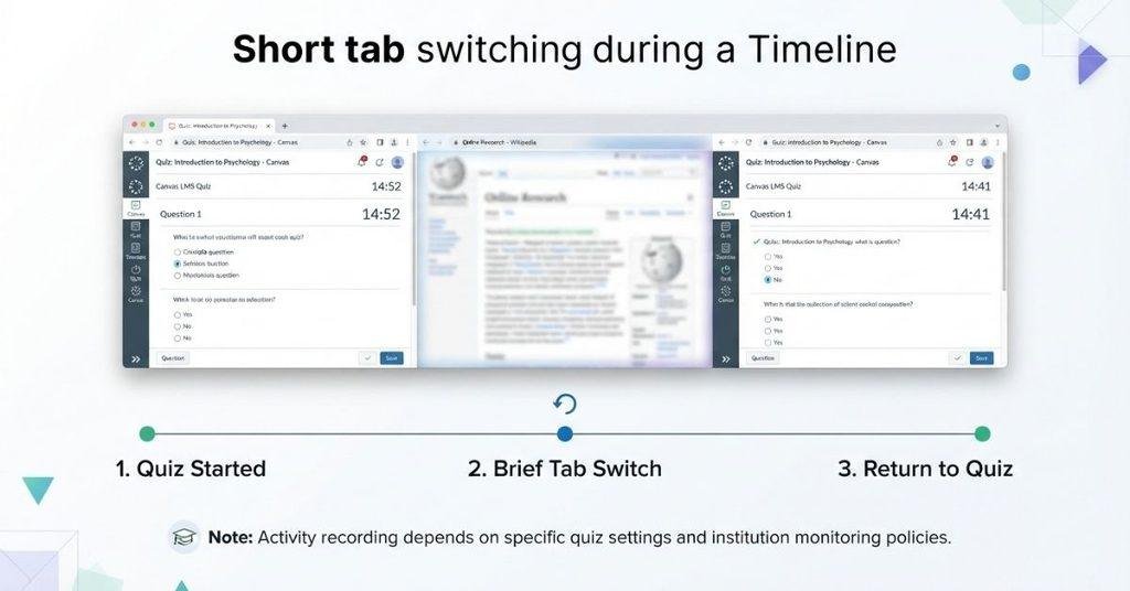 Canvas tab switching for less than 30 seconds timeline infographic