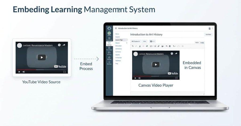 How to embed a YouTube video in Canvas using the media and embed tools