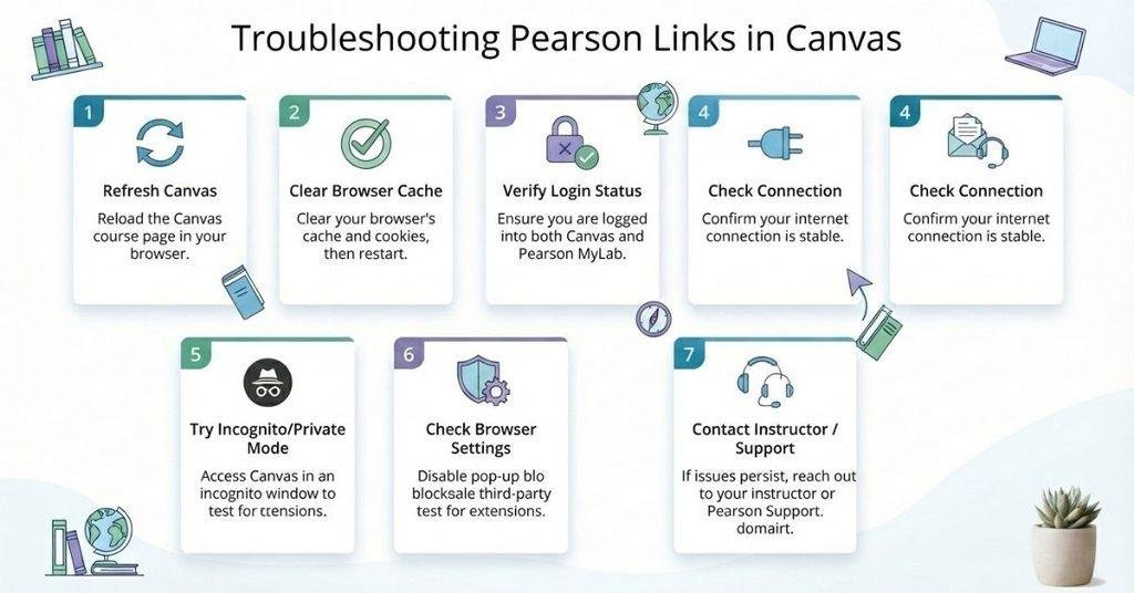 Troubleshooting a Pearson link that is not working in Canvas