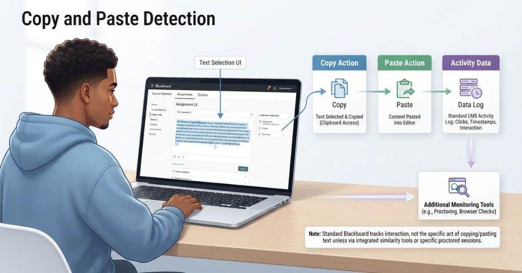 Blackboard copy and paste activity tracking explanation