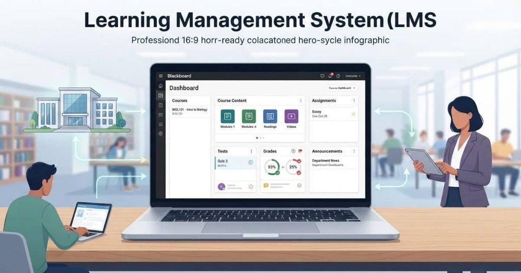 Blackboard LMS learning management system course dashboard