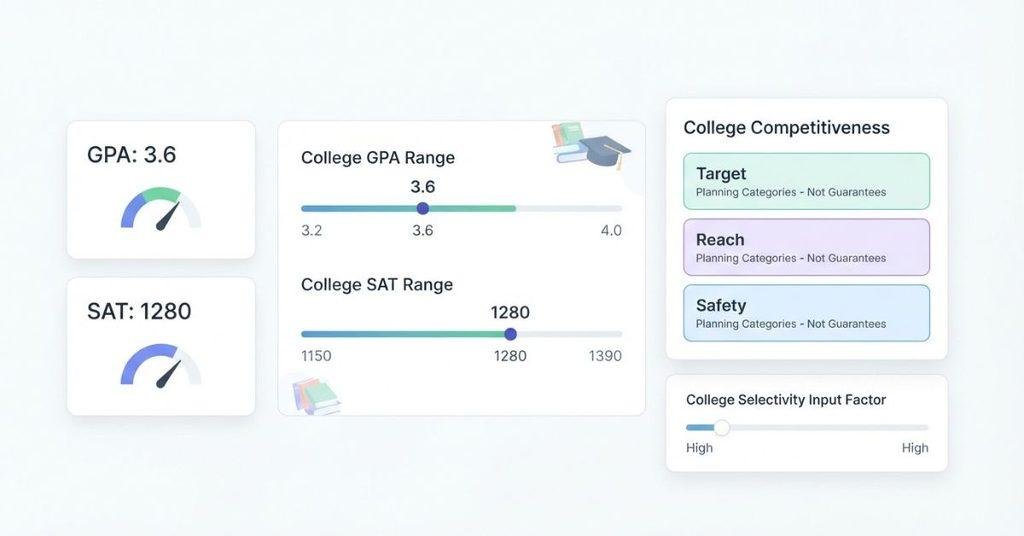 Calculate college chances using GPA and SAT/ACT scores