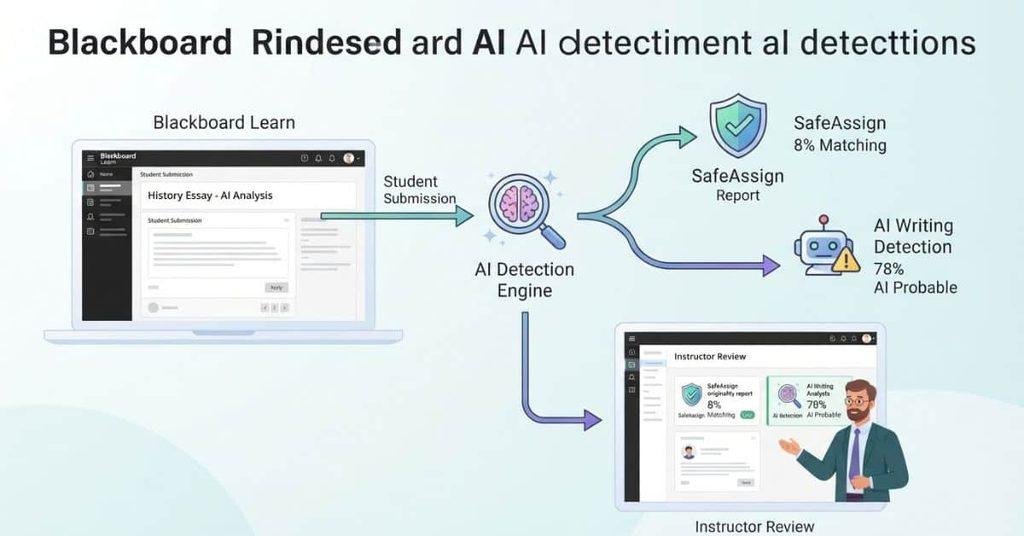 Does Blackboard detect AI in student assignments and essays