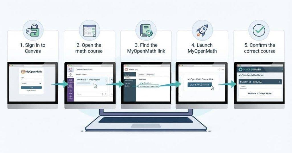 Steps to add MyOpenMath to Canvas for students