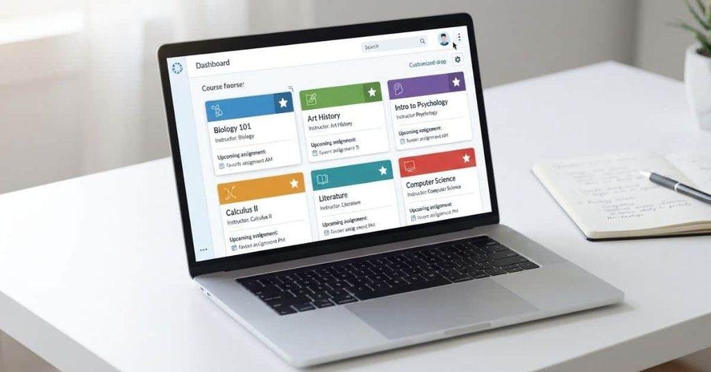 How to customize your Canvas Dashboard with organized course cards and personalization options