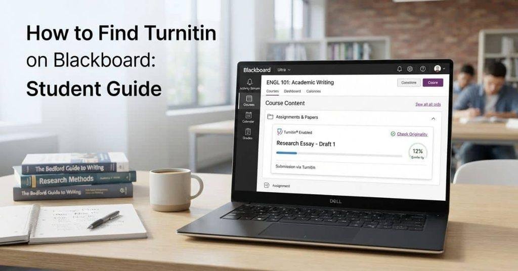 How to find Turnitin on Blackboard student guide