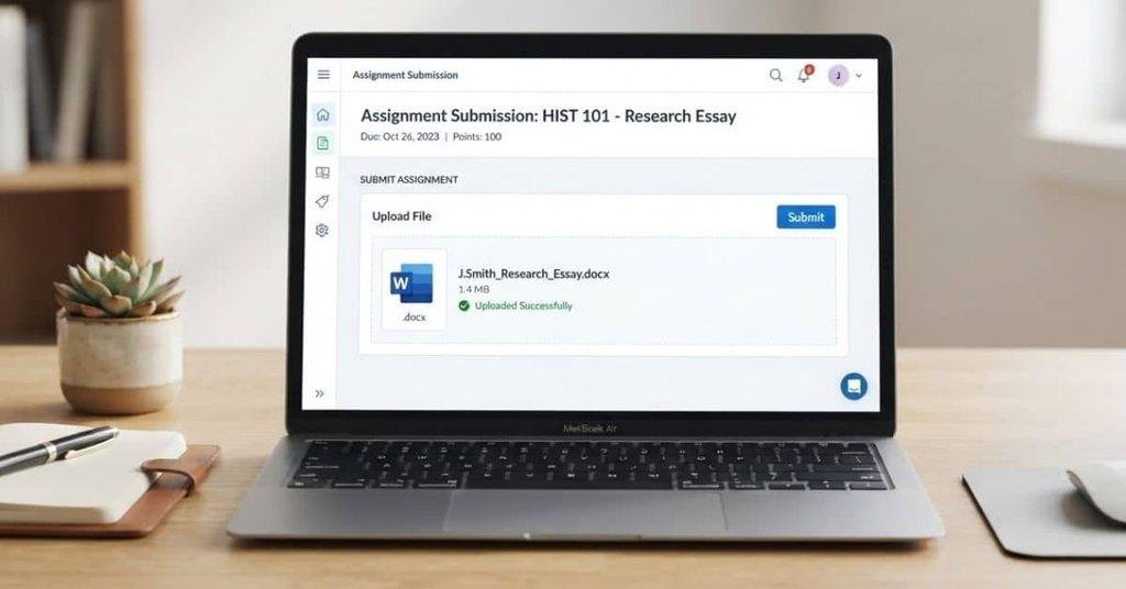 How to submit a Word document on Blackboard