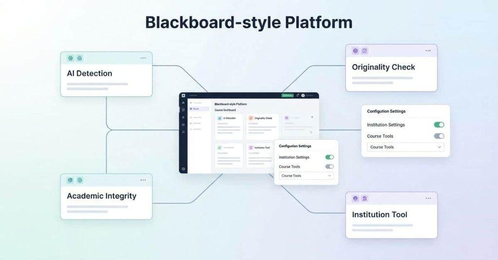 Blackboard AI checker and institution tool integration comparison