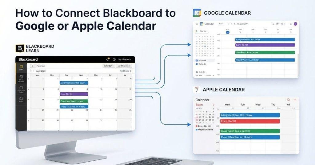 How to connect Blackboard Calendar to Google or Apple Calendar