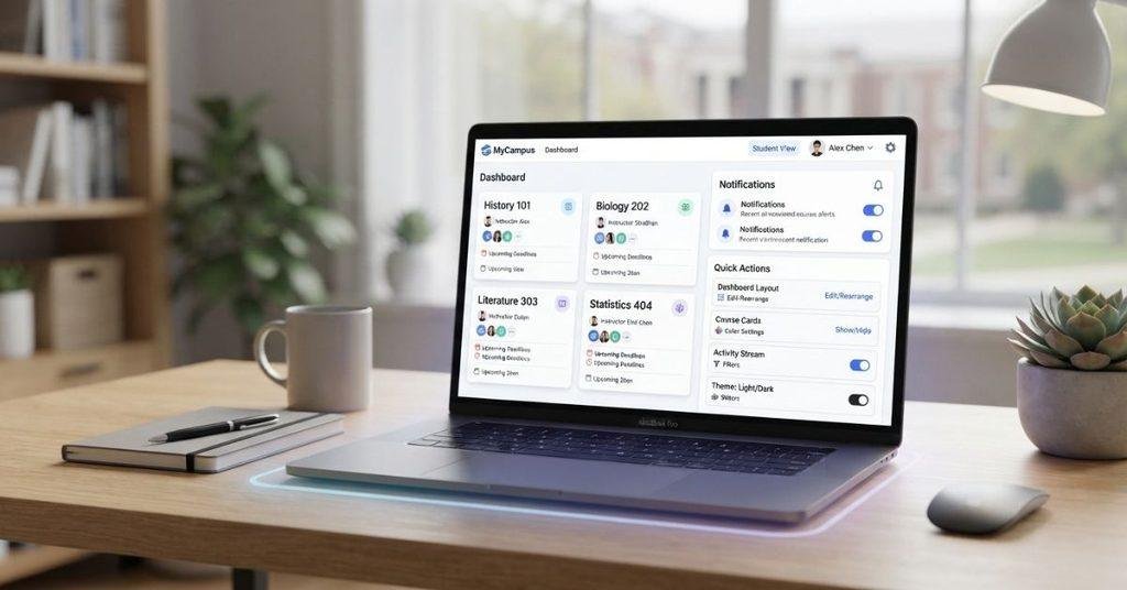 How to customize Blackboard as a student with personalized courses, notifications, profile, and settings