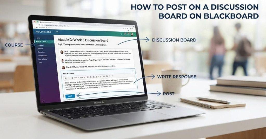 How to post on a discussion board on Blackboard step-by-step guide